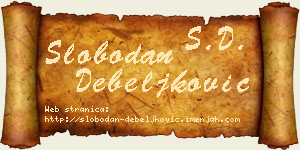 Slobodan Debeljković vizit kartica